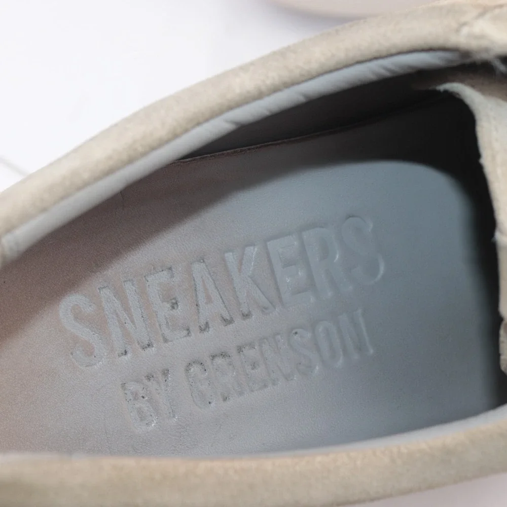 Grenson Mens Sneaker 1 Size 12 WIDE Tan Suede Lace Up Casual Shoes Low England